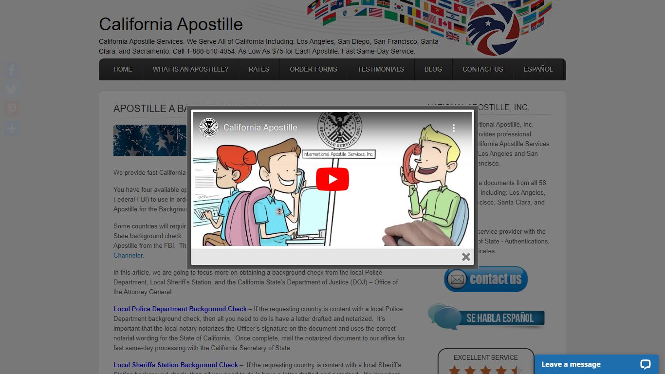 Apostille a Background Check — California Apostille